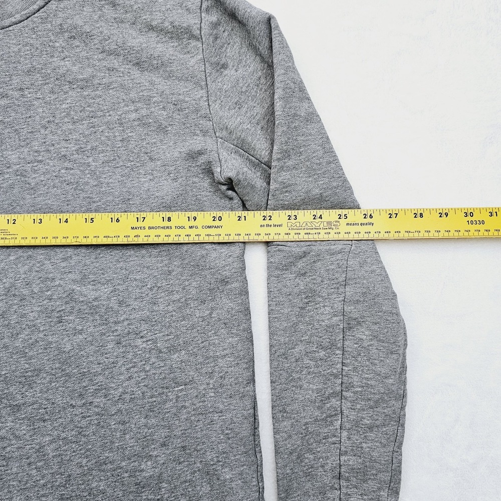 BYLT Sweatshirt Mens Medium Gray Core Crewneck Long Sleeve Pullover Sweater - Picture 7 of 9